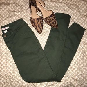 Olive Green Skinny Jeans